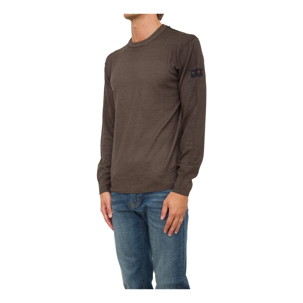 Peuterey Bruine Gebreide Trui Brown Heren