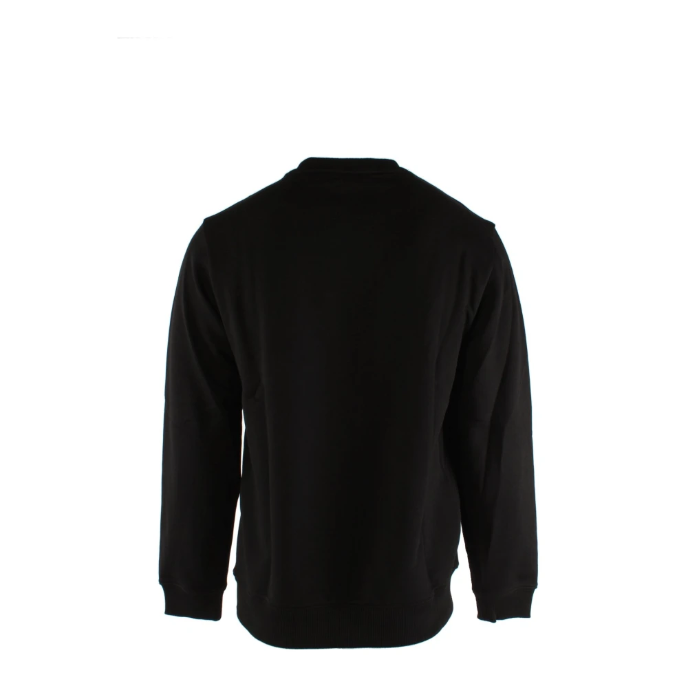 Hugo Boss Zwarte katoenen sweatshirt Black Heren