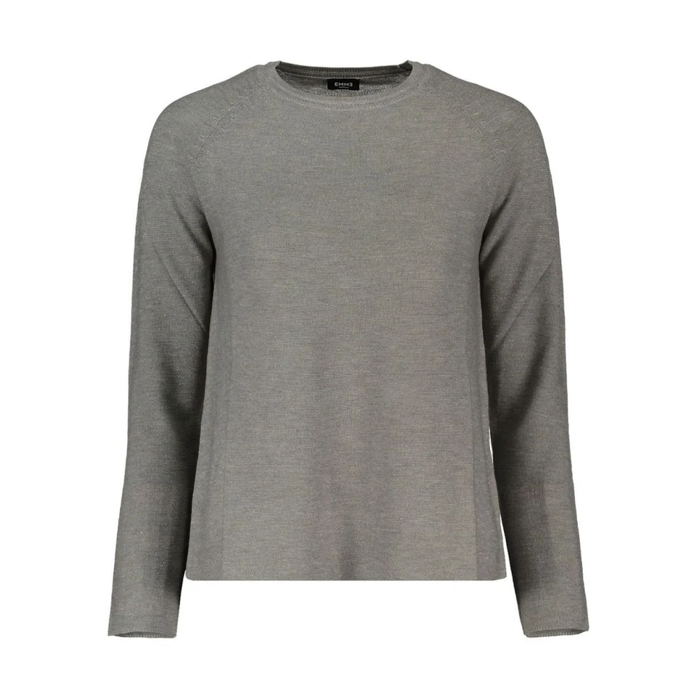 Marella Grijze Trui met Iridescent Details Gray Dames