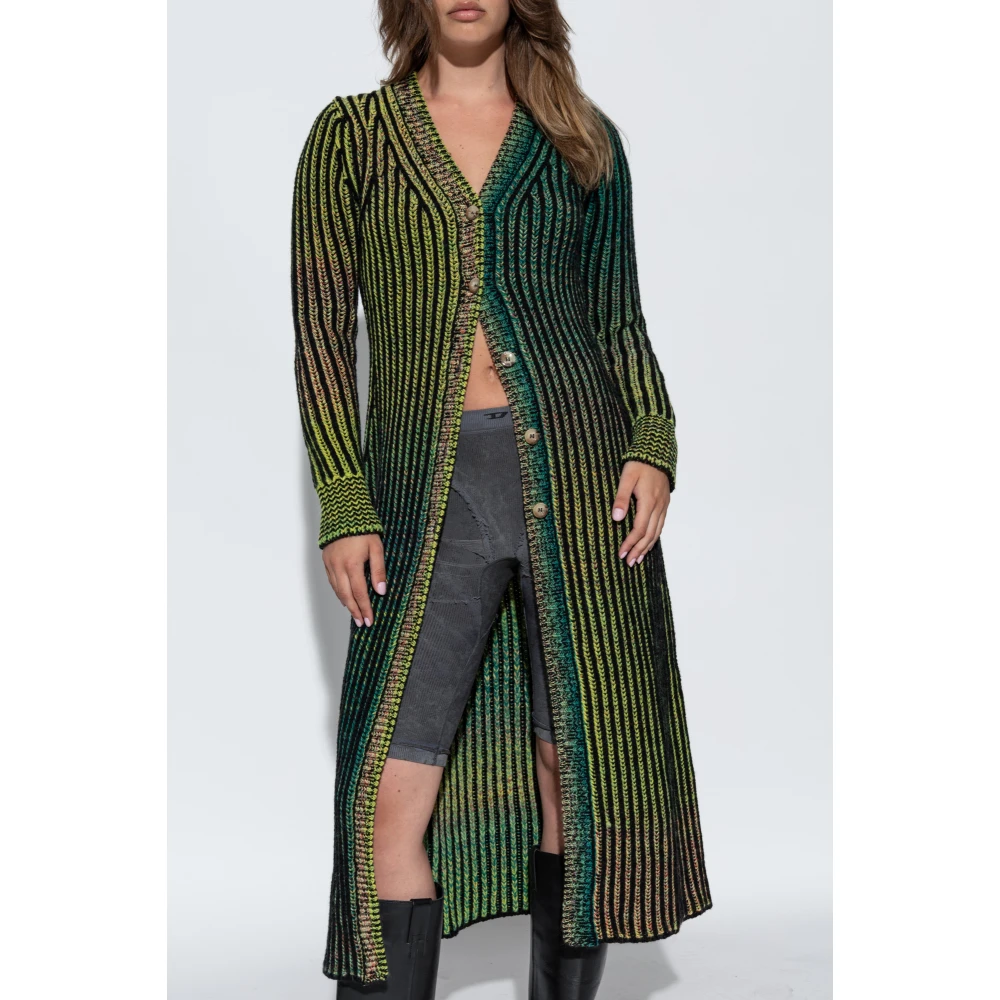 Diesel Lange Cardigan M-Oris Multicolor Dames