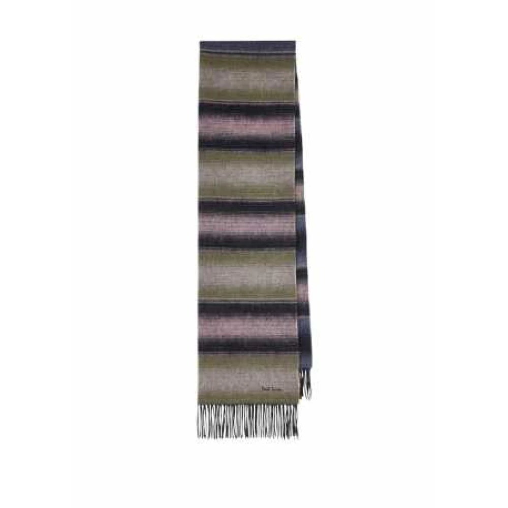 Paul Smith Gestreepte Gradient Wol Sjaal Unisex Multicolor Unisex