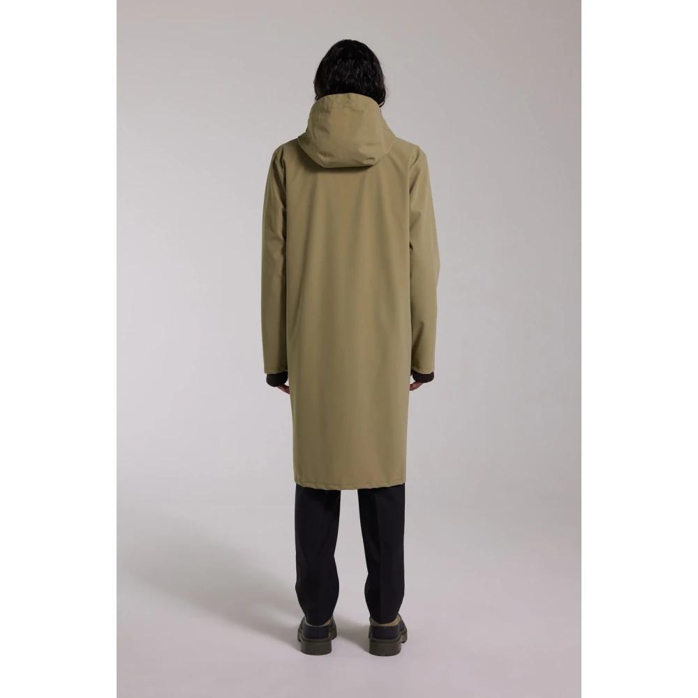 Stutterheim Lichtgewicht Matte Parka voor Mannen Green Heren