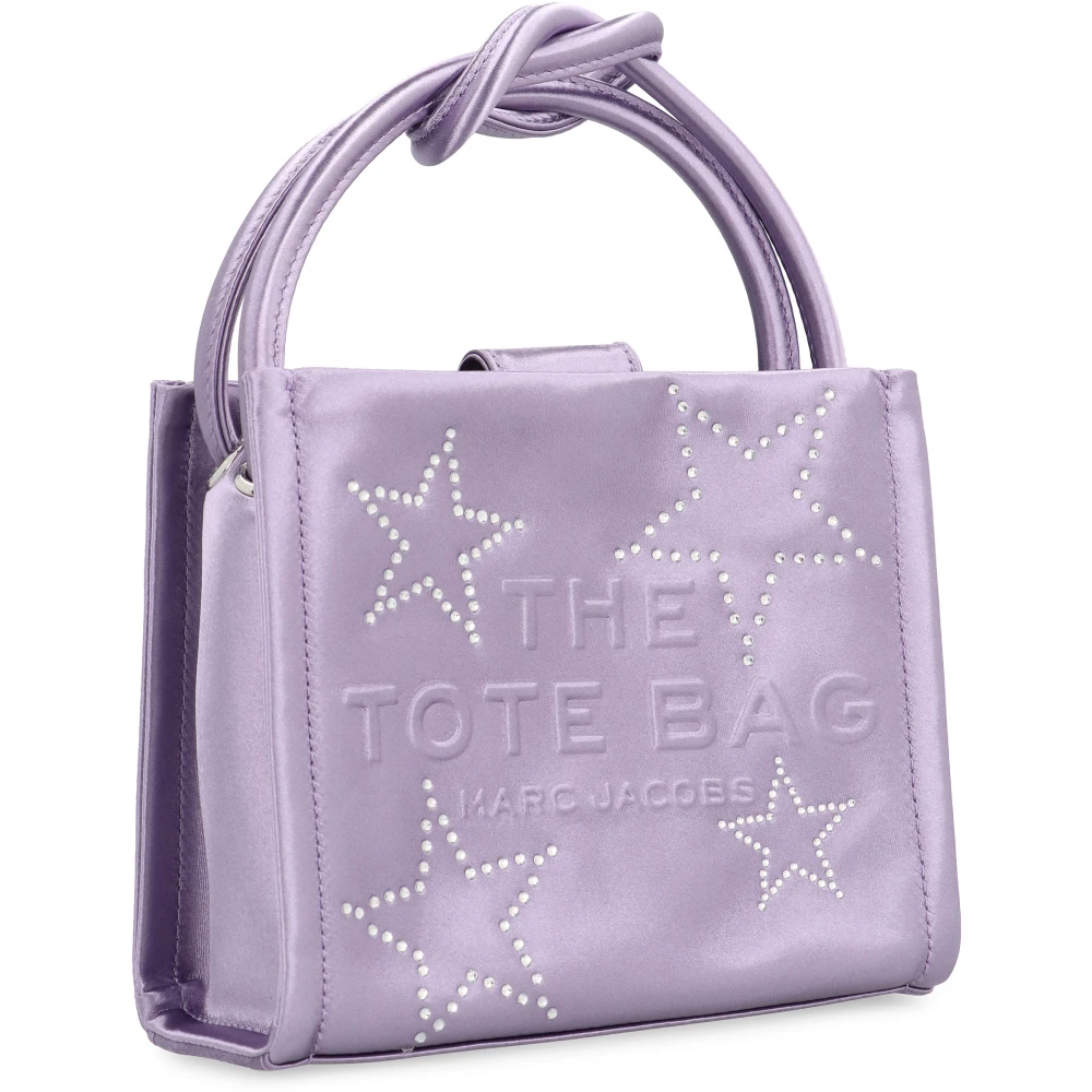 Marc Jacobs Mini Tote Tas met Strass Detail Purple Dames