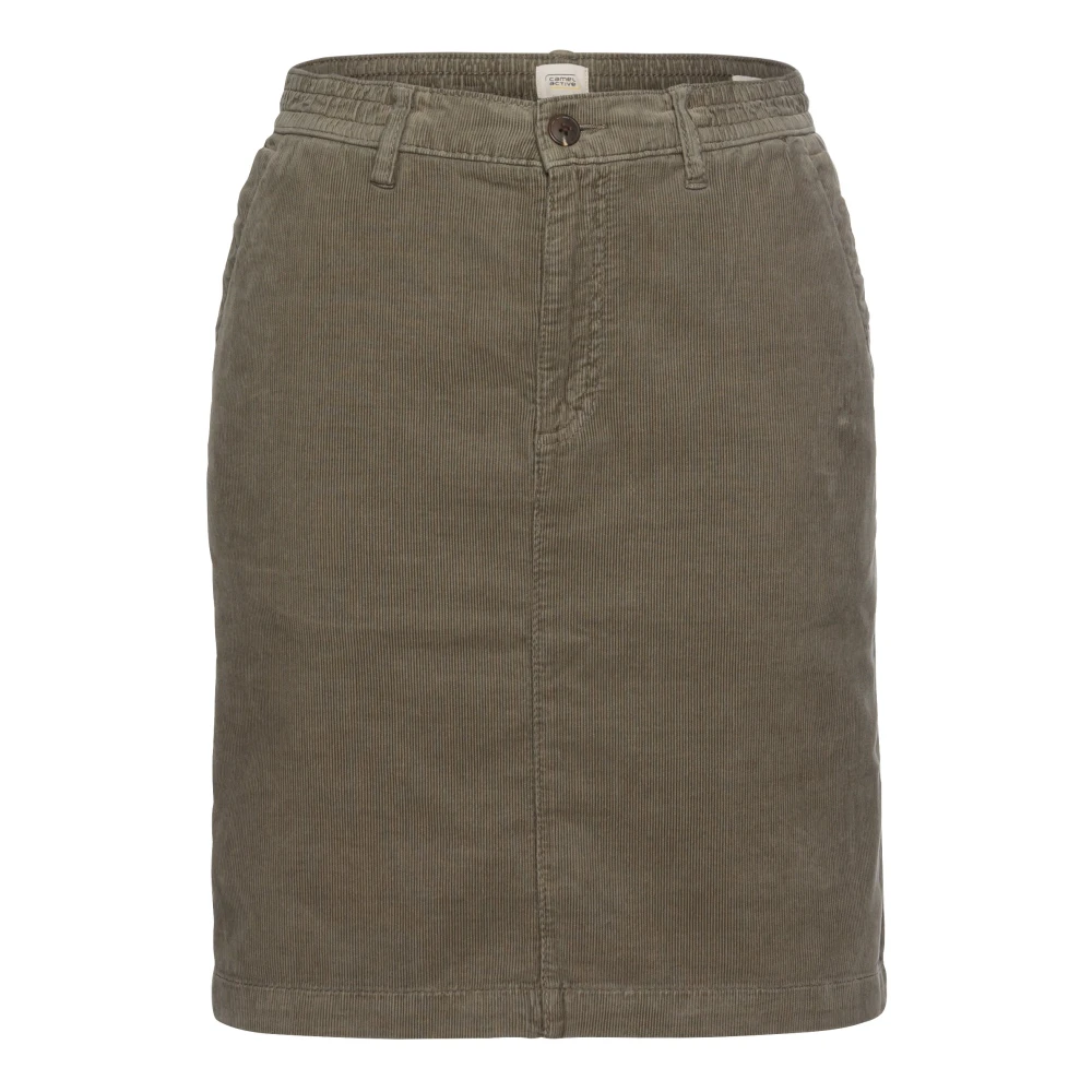 Camel active Rok met Elastische Taille Green Dames