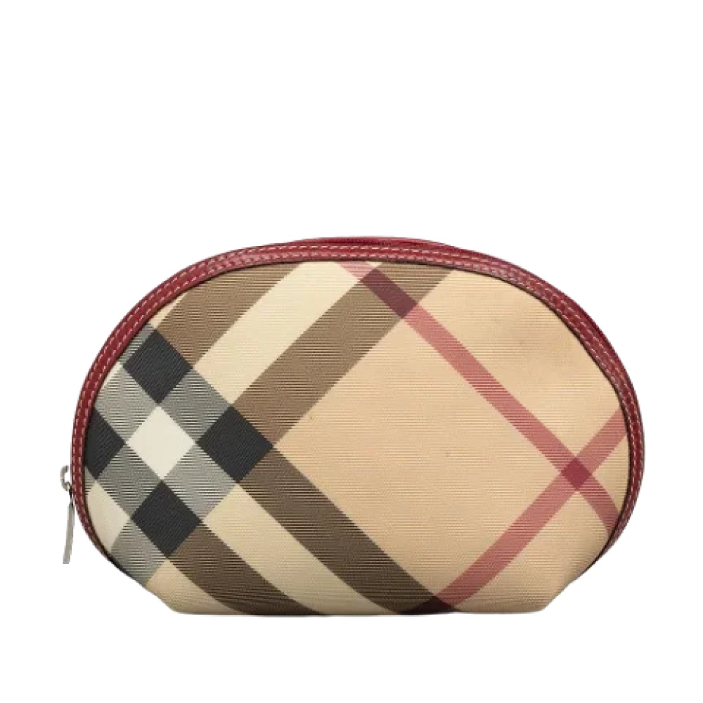 Burberry Vintage Pre-owned Fabric pouches Beige Dames