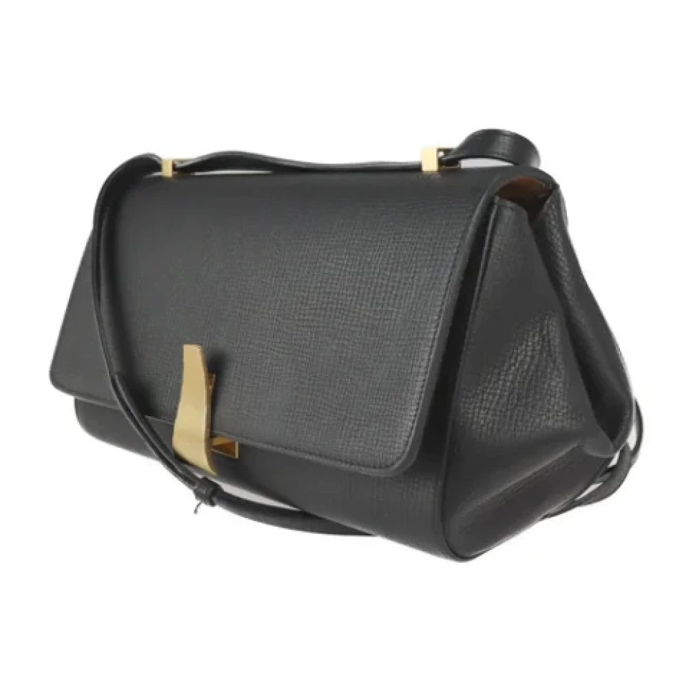 Bottega Veneta Vintage Pre-owned Leather shoulder-bags Black Dames
