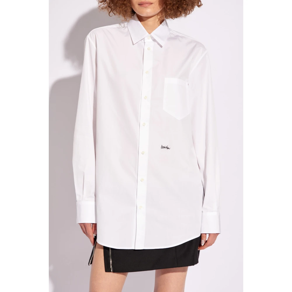 Dsquared2 Shirt met logo White Dames