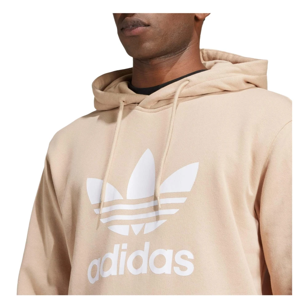 Adidas Adicolor Classics Trifolio Hoodie Beige Heren