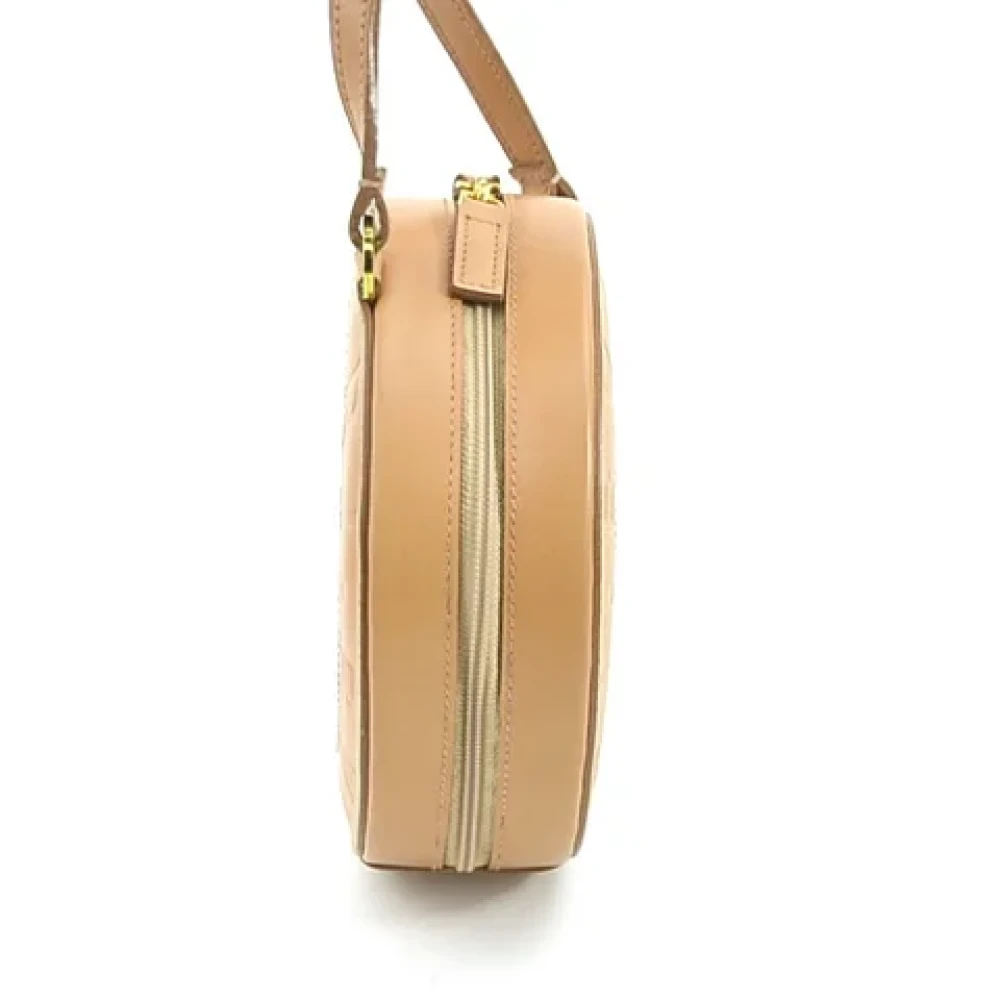 Bvlgari Vintage Pre-owned Leather shoppers Beige Dames