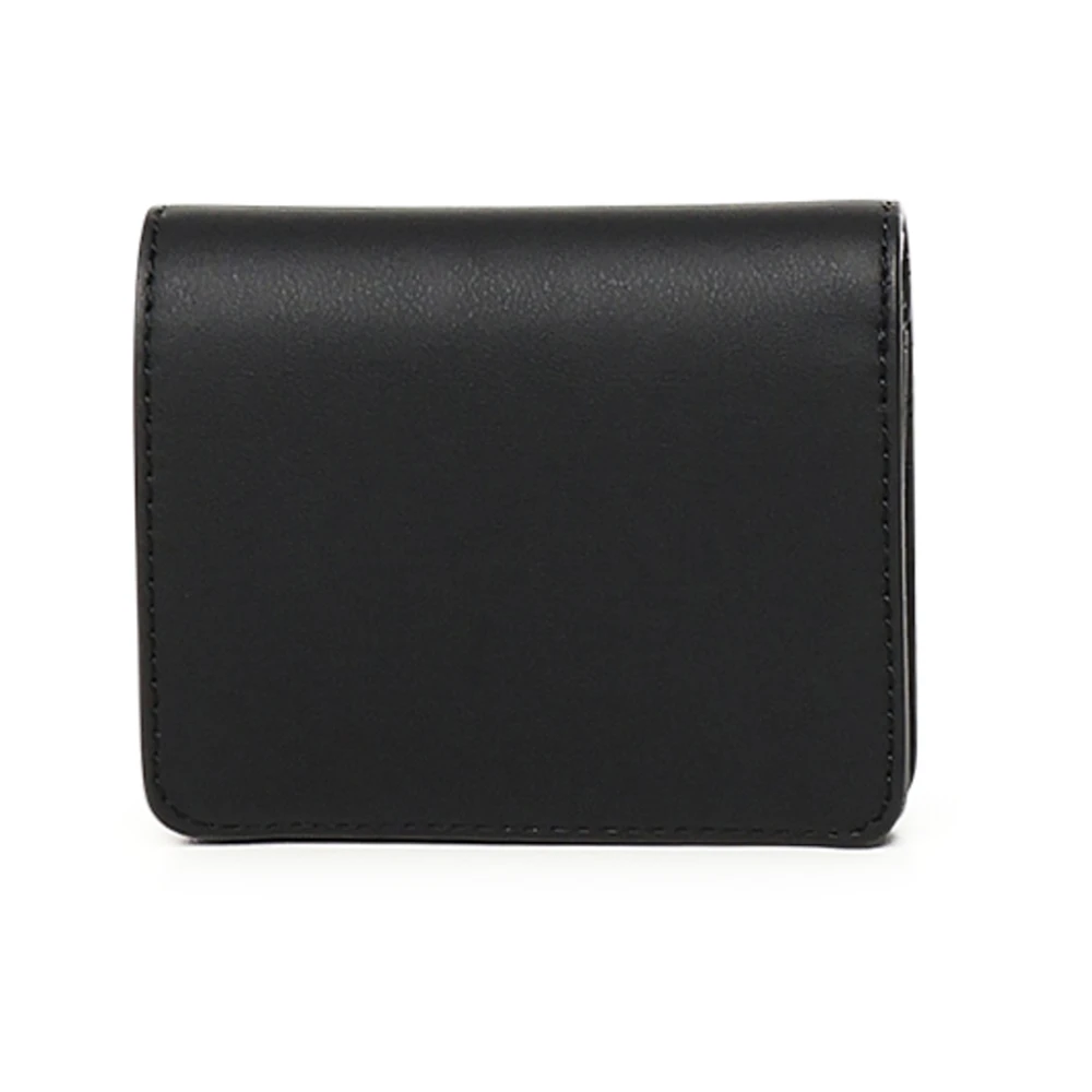 Love Moschino Portemonnee met drukknoop logo en kaartsleuven Black Dames