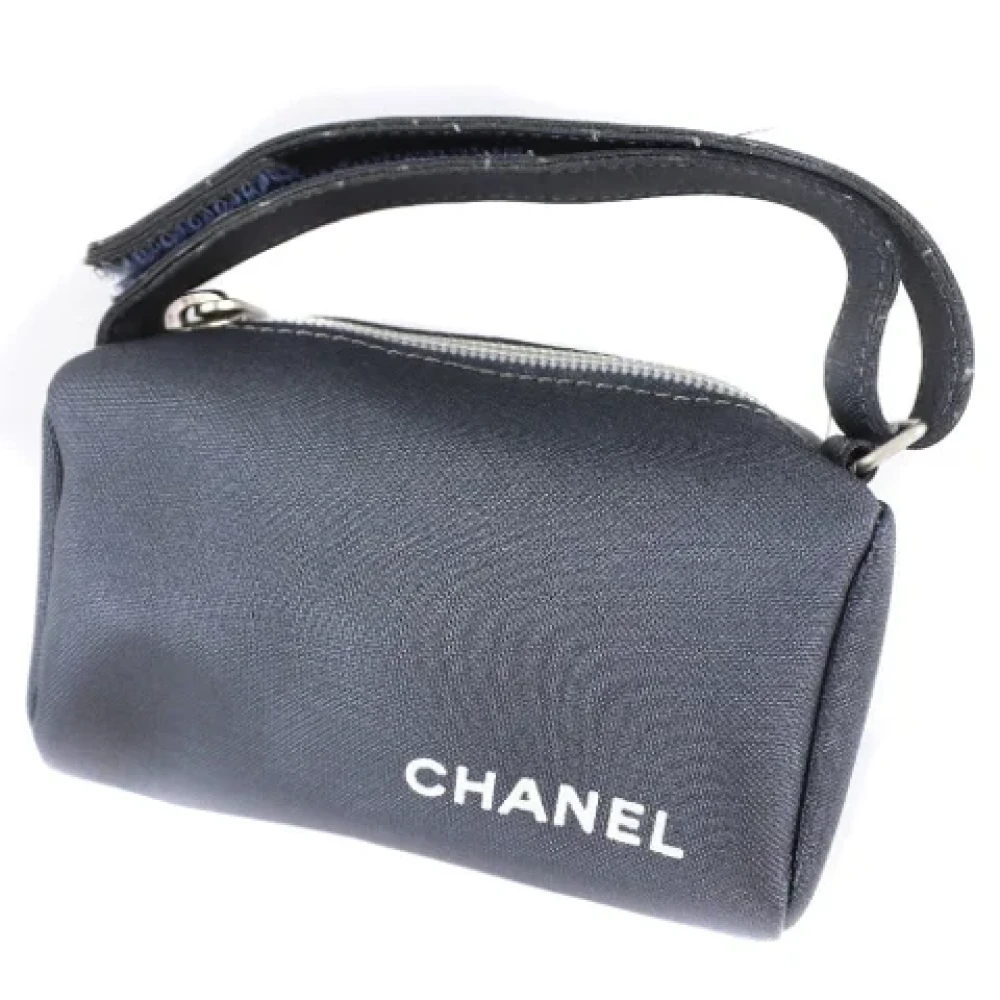 Chanel Vintage Pre-owned Fabric chanel-bags Gray Dames