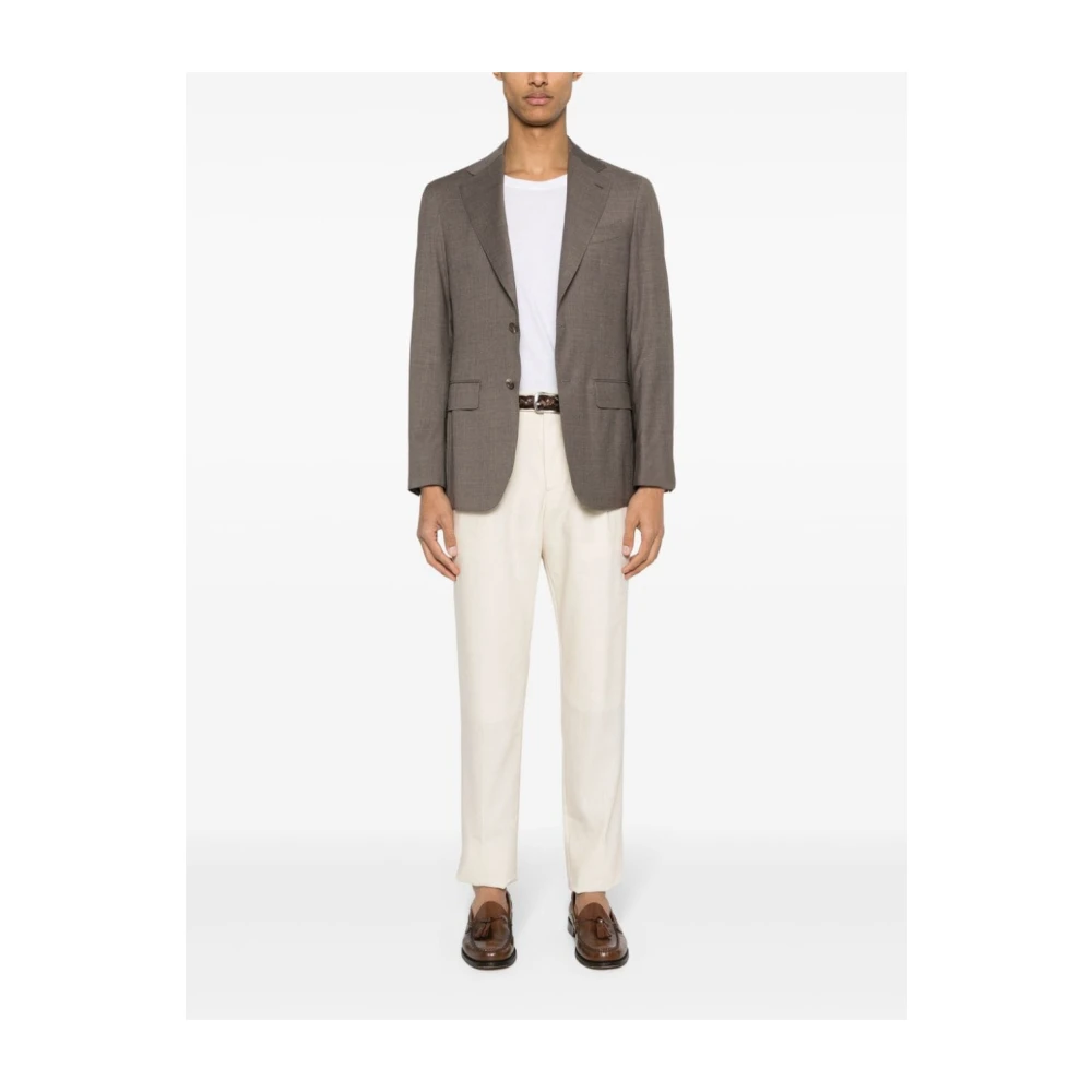 Lardini Roomkleurige Broek Beige Heren