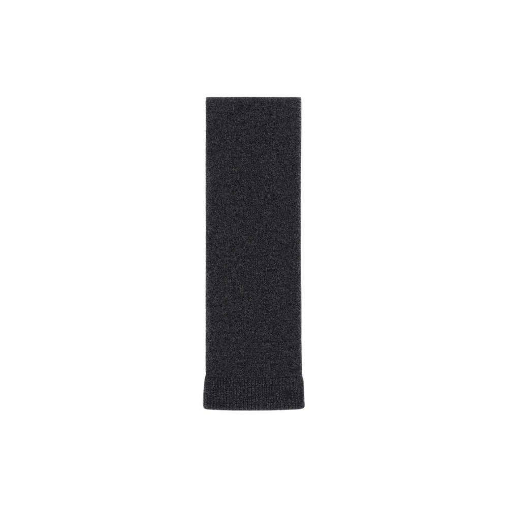 Roberto Cavalli Unisex Gray Winter Scarves, One Size, Luxurious Grey Wool Cashmere Scarf