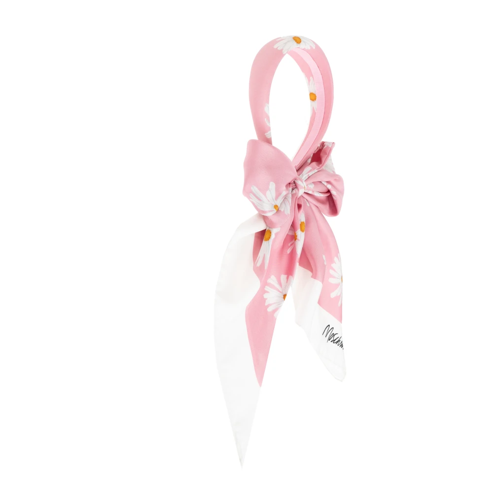 Moschino Huvudband med scarf Pink, Dam