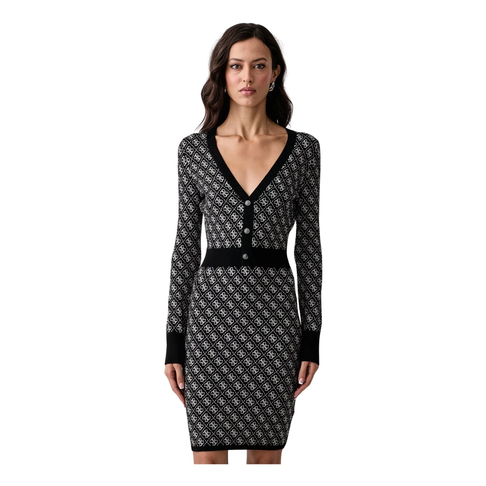 Guess Donna Noir Vestito Aderente Da Aubrey - Immagine 2