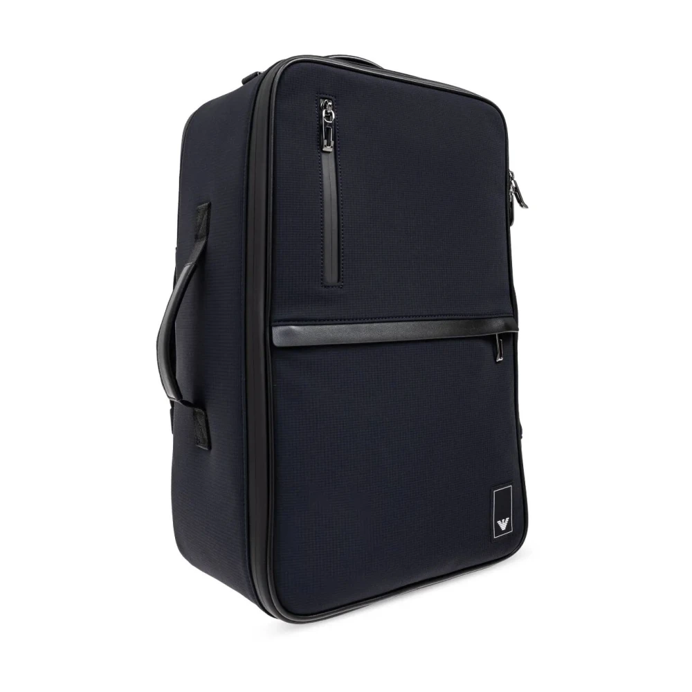 Emporio Armani Stijlvolle Urban Rugzak voor Dagelijks Gebruik Black Heren