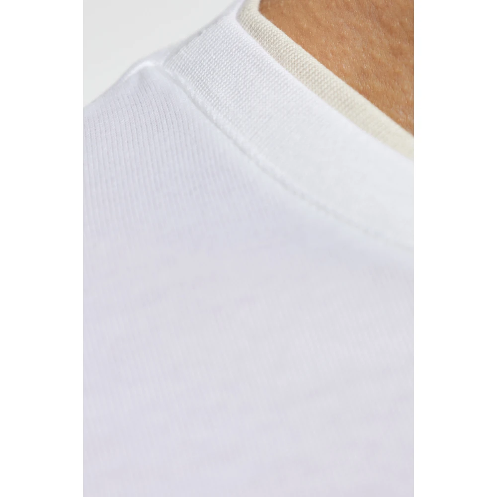 Eleventy Katoenen T-shirt White Heren