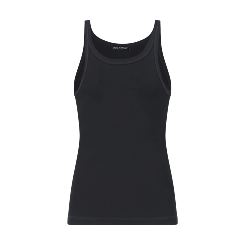 Dolce & Gabbana Uomo Nero Top, L, New,