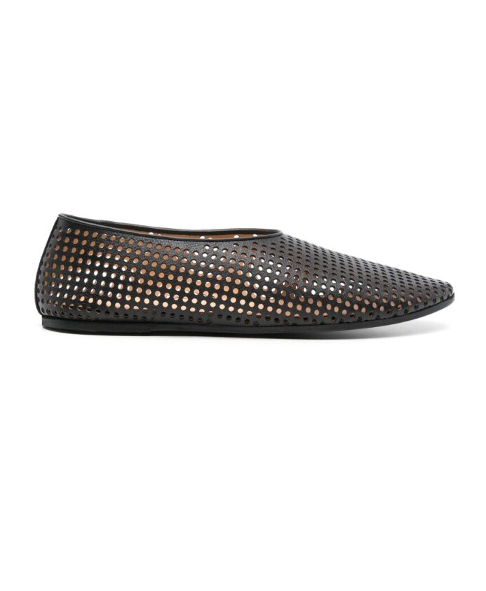 black-leather-flat-shoes-with-perforated-design