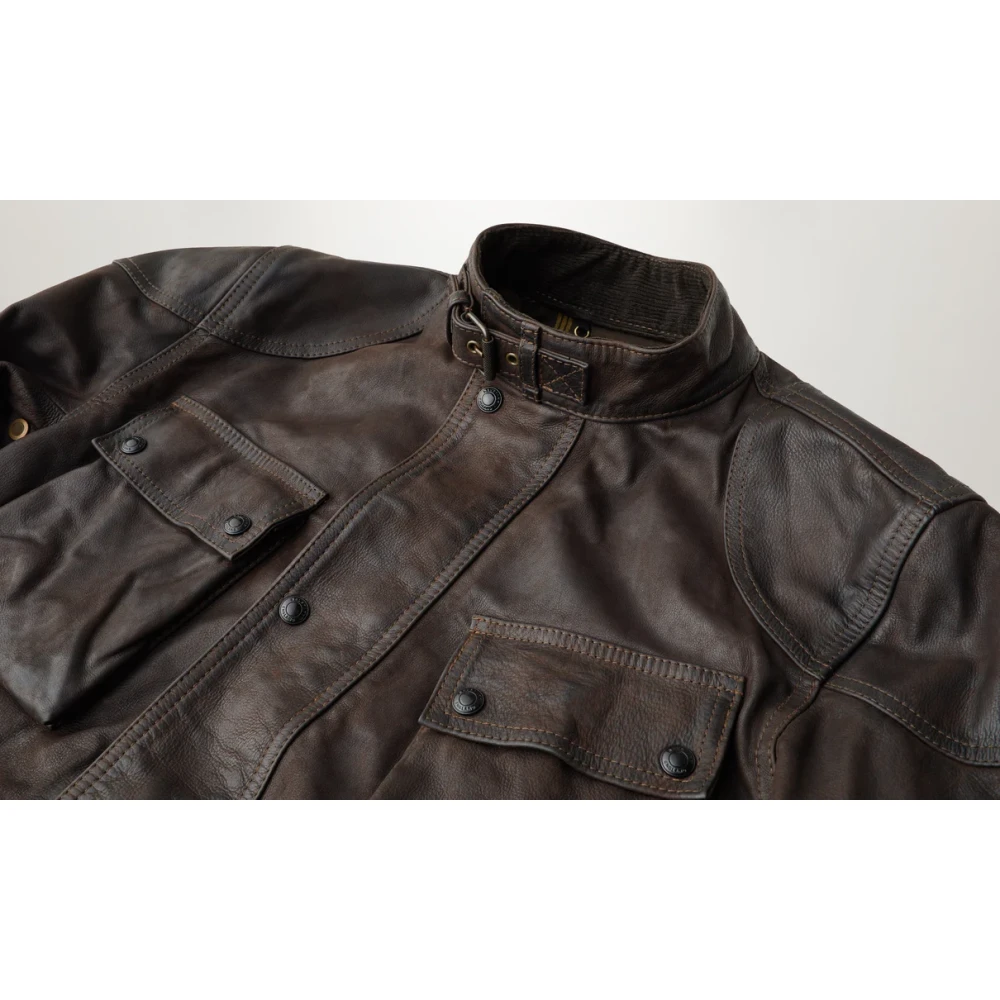 Belstaff Legacy Trialmaster Panther Leren Jas Brown Heren