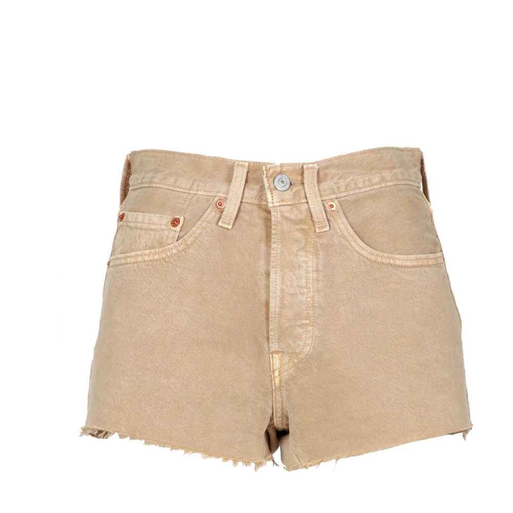 Levi's Vintage-geïnspireerde Originele Denim Shorts Beige Dames
