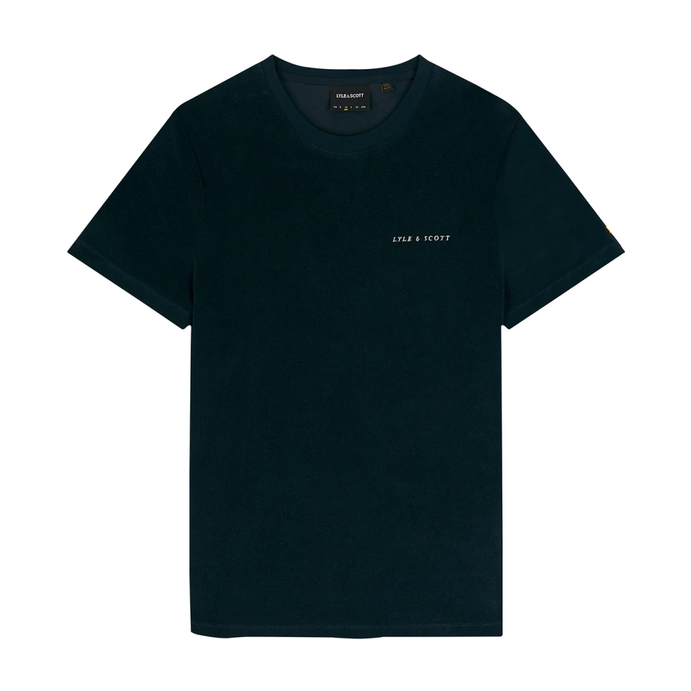 Lyle & Scott Badstof T-shirt voor mannen Blue Heren
