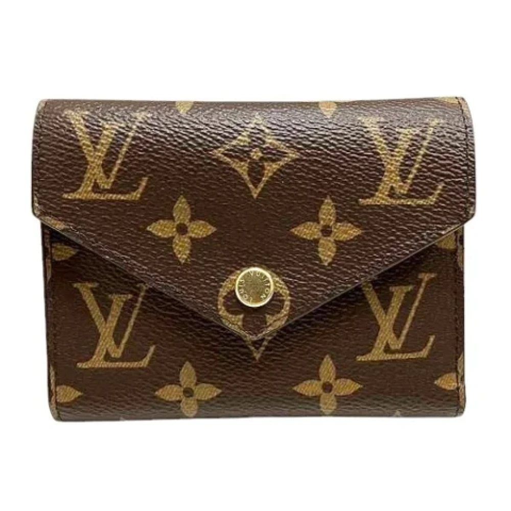 Louis Vuitton Vintage Pre-owned Fabric wallets Brown Dames