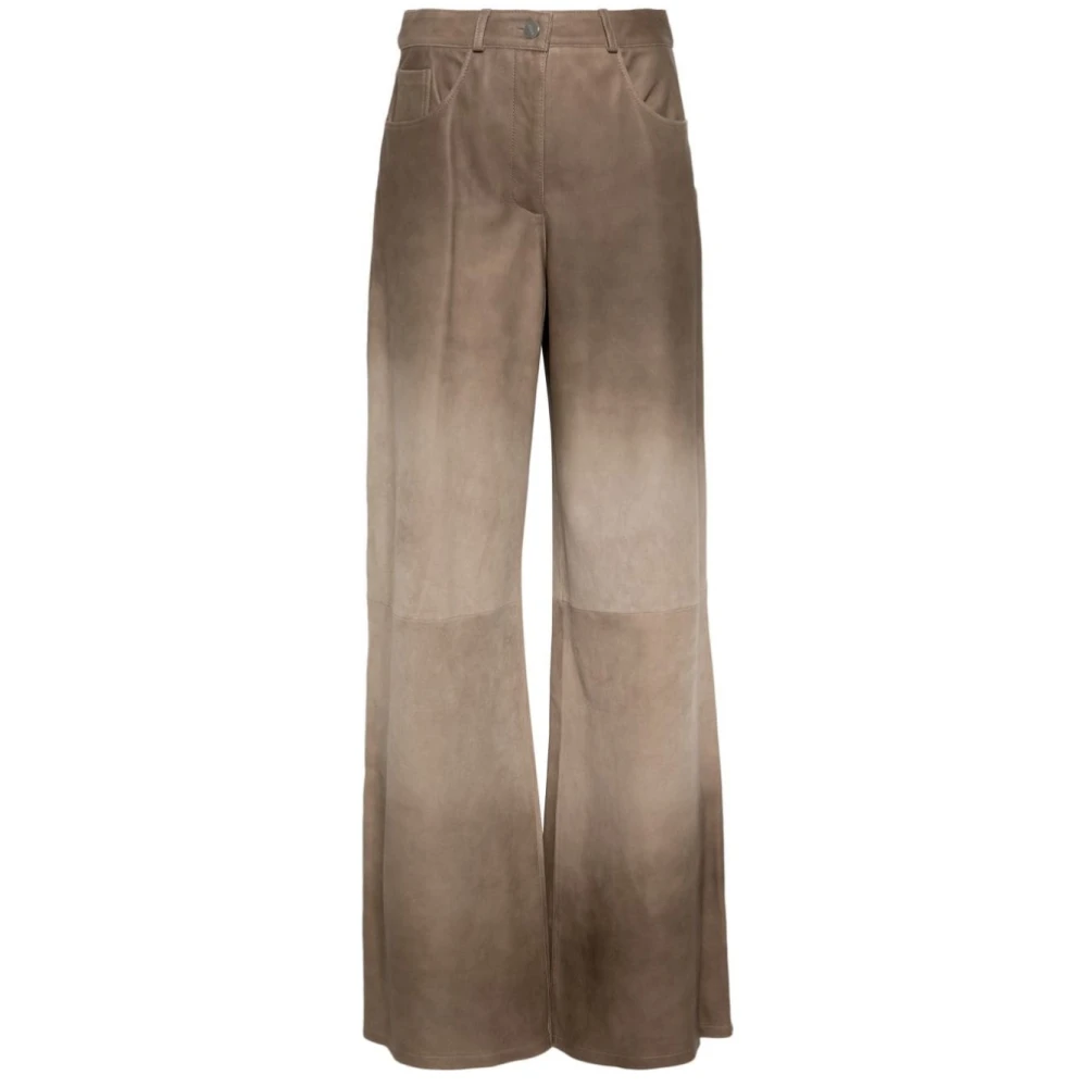 Arma Gradient Grey Wijde Broek Beige Dames