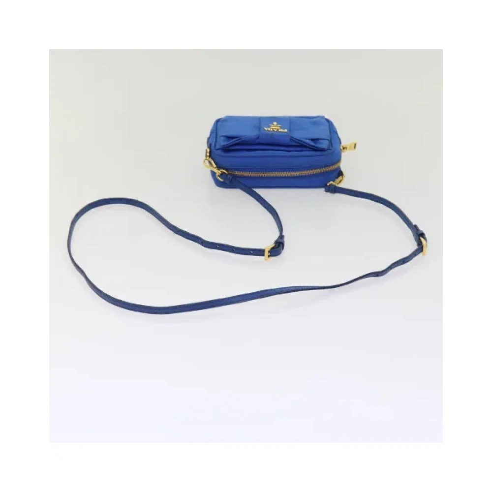 Prada Vintage Pre-owned Nylon prada-bags Blue Dames