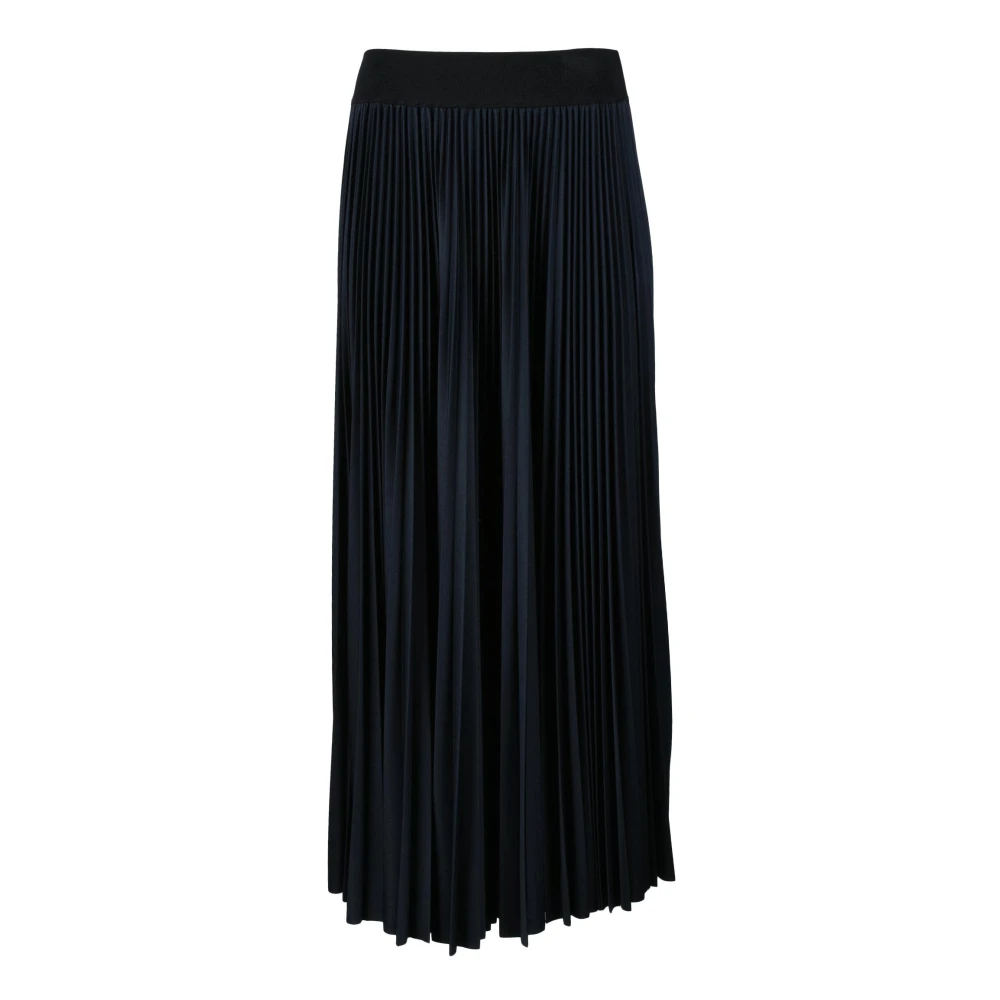 Fabiana Filippi Elegante Geplooide Midi Rok Black Dames