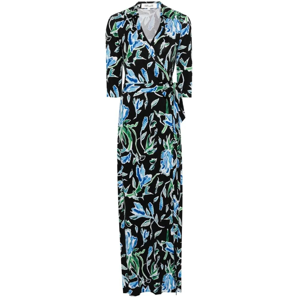 Diane Von Furstenberg Bloemenprint Omslagjurk Multicolor Dames
