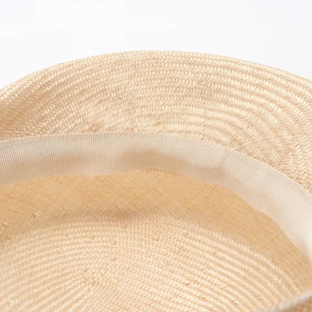 Dior Vintage Pre-owned Raffia hats Beige Dames