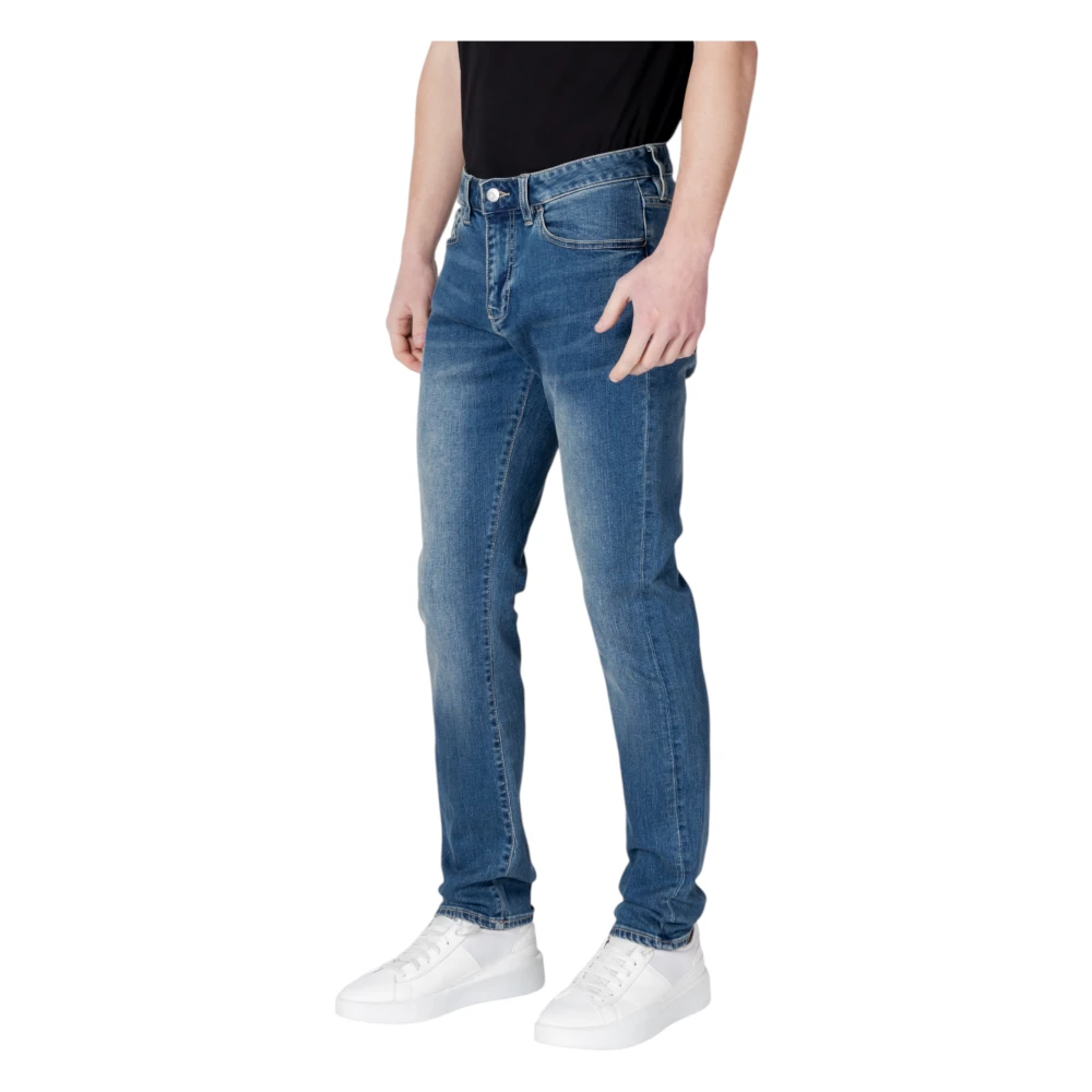 Armani Exchange Skinny Jeans Collectie met Katoenmix Blue Heren