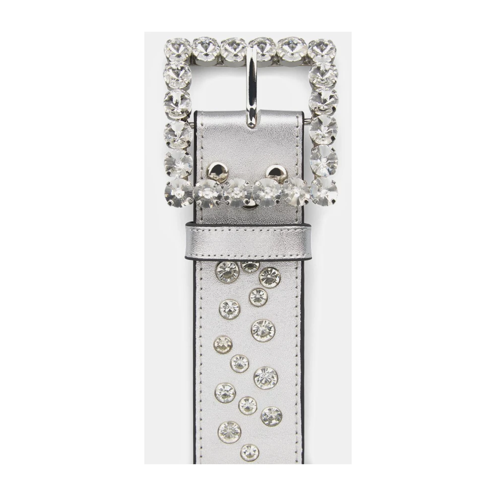 Alma en Pena Leren riem studs Gray Dames