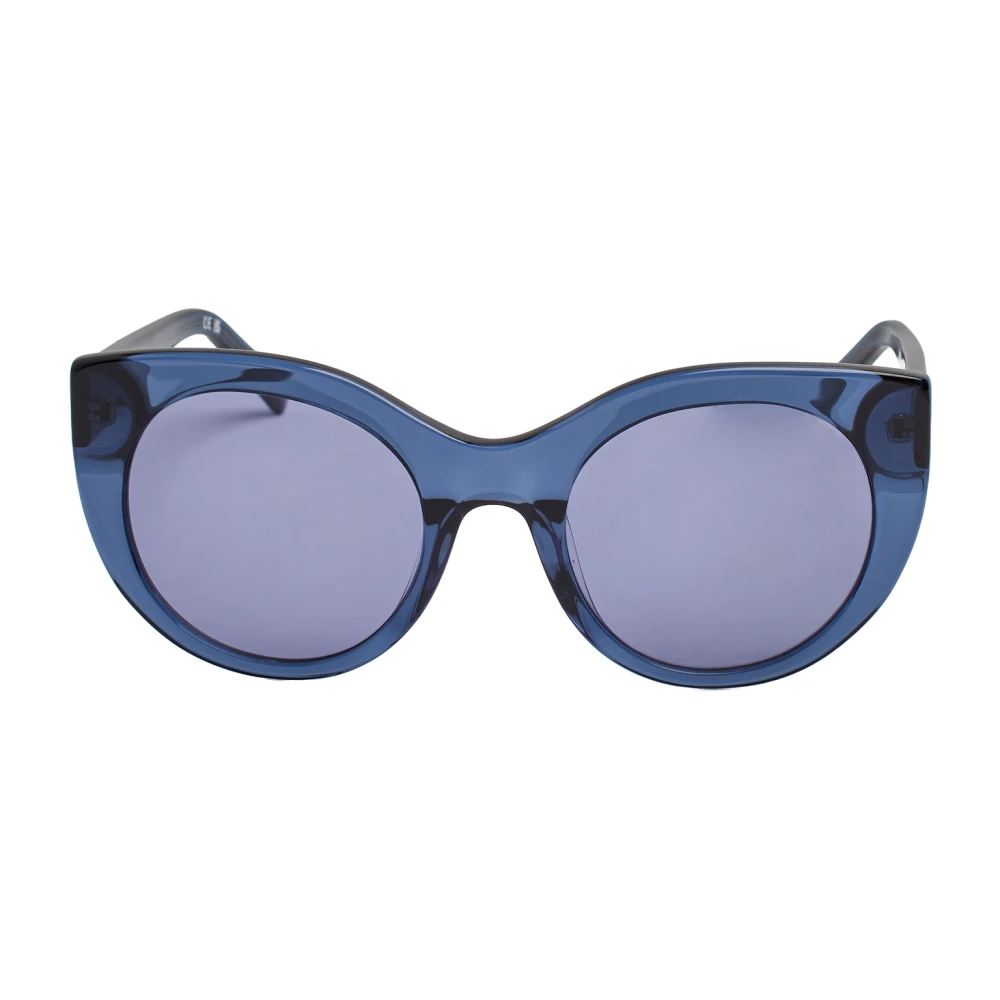 Dkny Blue Sunglasses, Female, One Size, Oversized Cat Eye Sunglasses
