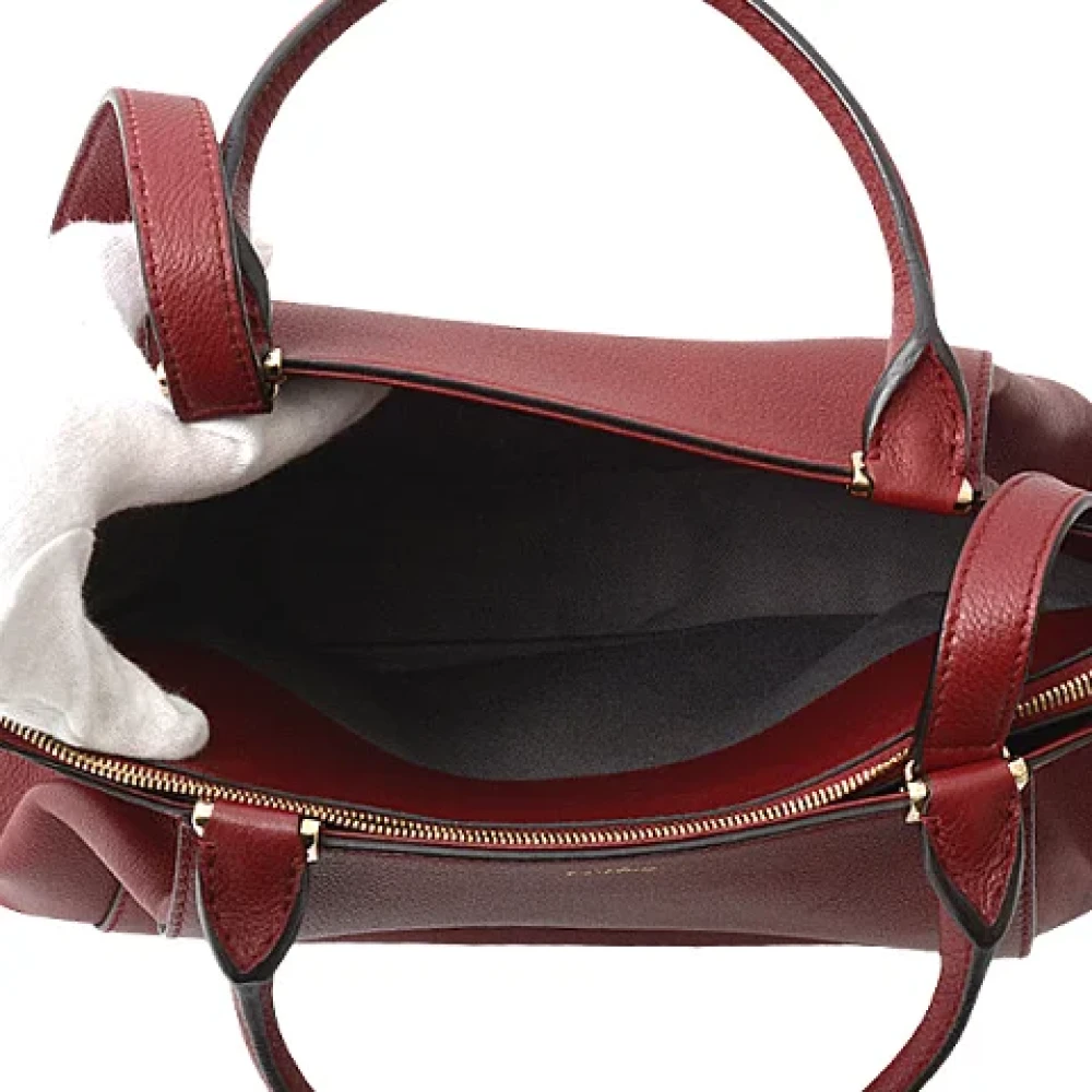 Cartier Vintage Pre-owned Leather handbags Brown Dames