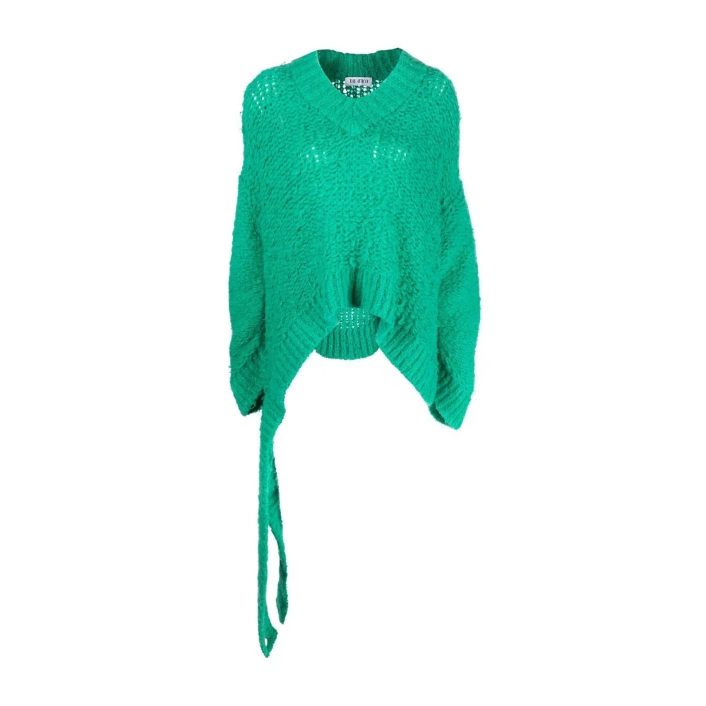 The Attico Groene Alpaca Haar Casual Trui Green Dames