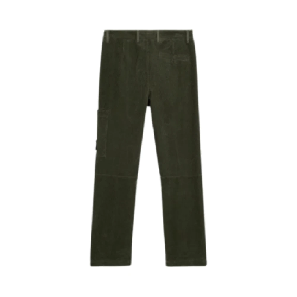 Stone Island Cargo Velvet Katoenen Broek Green Heren