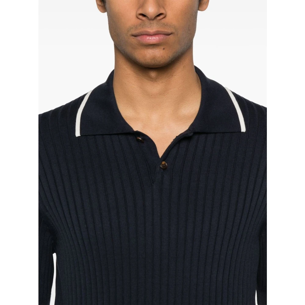 BRUNELLO CUCINELLI Stijlvolle T-shirts en Polos Blue Heren