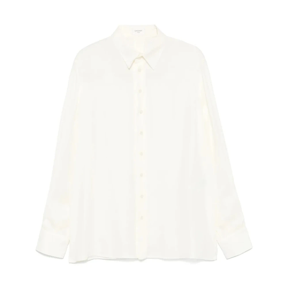 Saint Laurent Craie Y2K07 Shirt Beige Heren