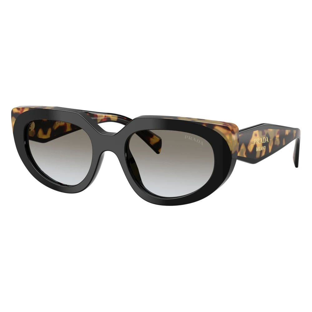 Prada Unisex Black Sunglasses, 53 Mm, D02s Sunglasses