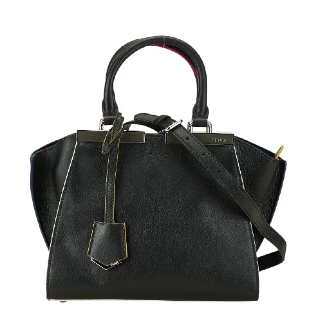 Fendi Vintage Pre-owned Leather handbags Black Dames