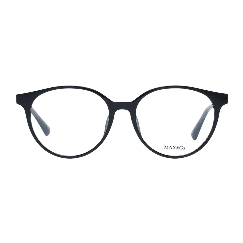 Max & Co Stijlvolle zwarte ronde optische monturen Black Dames