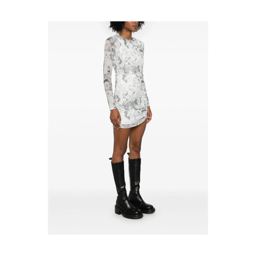 Gcds Hentai Print Tule Overlay Jurk Multicolor Dames