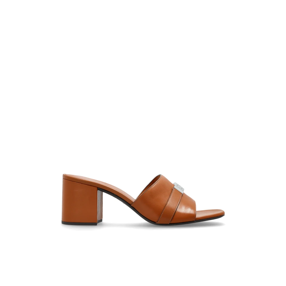 Tory Burch Women's Brown Leelee Heeled Mules