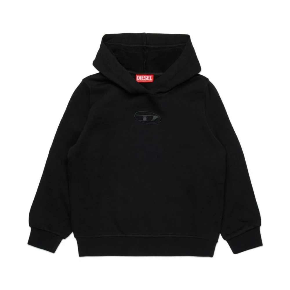 Diesel Girls Black Kids Sweatshirts, 10 Y, Sinny