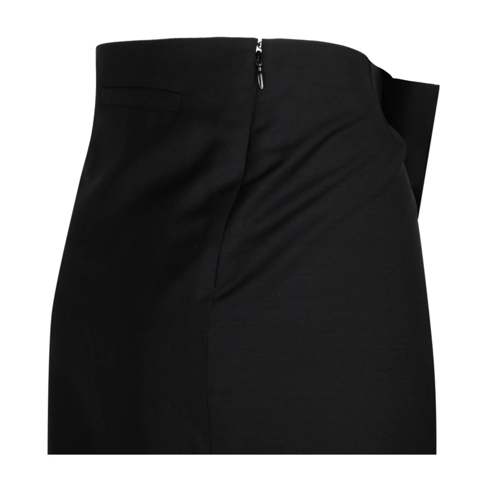 Givenchy Zwarte Asymmetrische Rok Black Dames