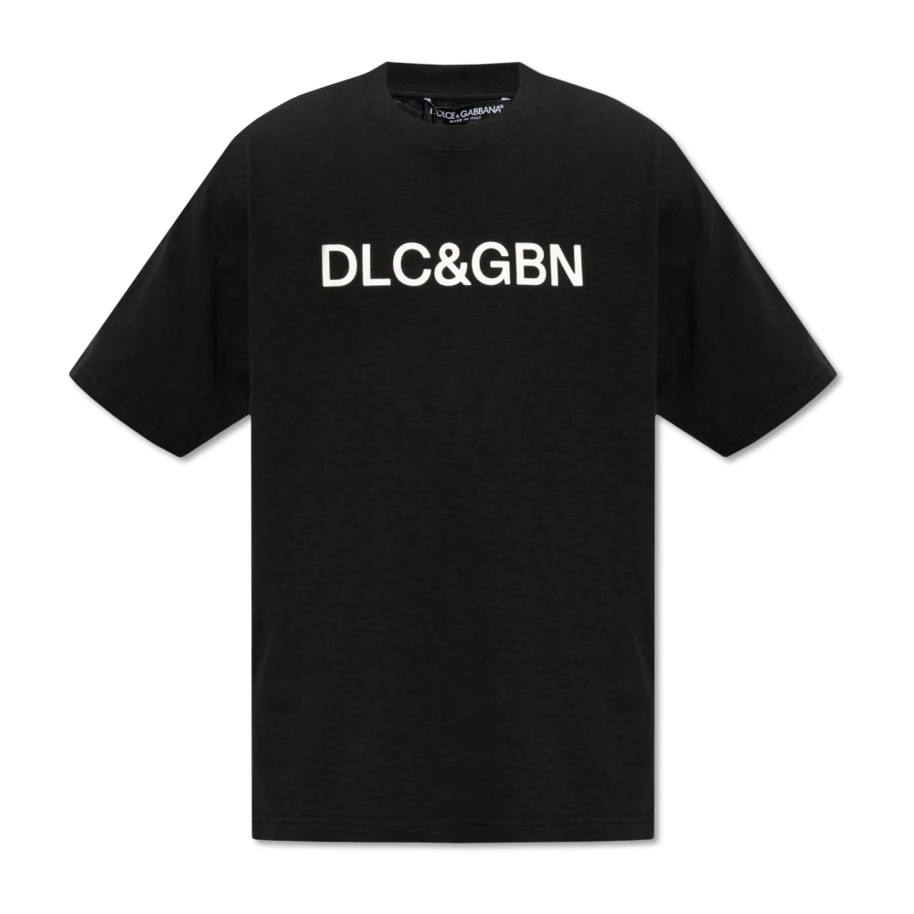 Dolce & Gabbana T-shirt met logo Black Heren