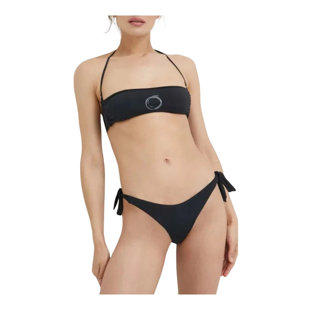 Trussardi Watercolor Logo Dames Badkleding Black Dames