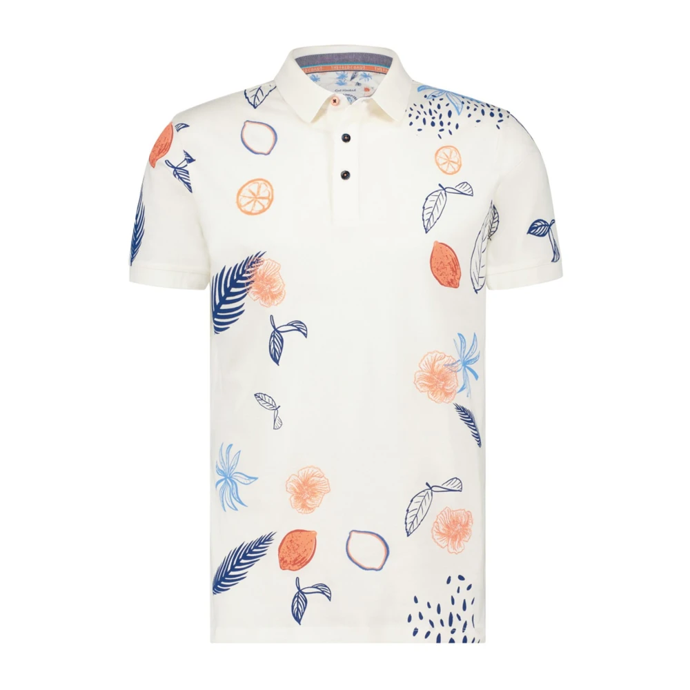 A fish named fred Wit Poloshirt korte mouw Multicolor Heren